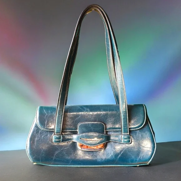 Apt. 9 Bags Apt 9 Vintage 9s Rich Teal Vegan Leather Shoulder Bag Poshmark